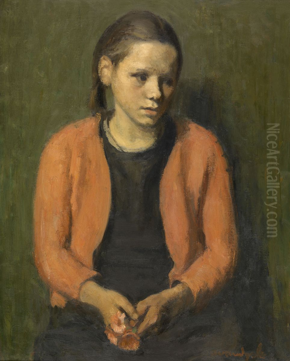 Girl from the Kempen Oil Painting by Albert Van Dyck