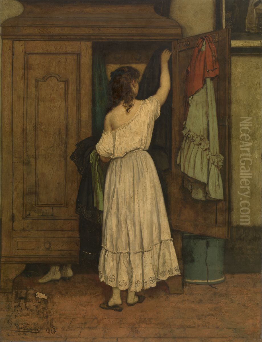 Wardrobe Oil Painting by Willem Linnig the Elder