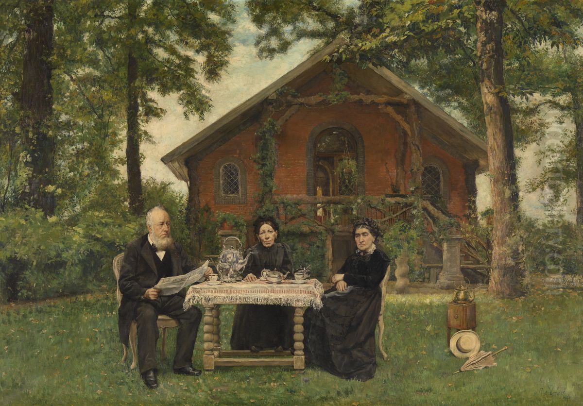 The Family Cuperus Oil Painting by Piet Verhaert