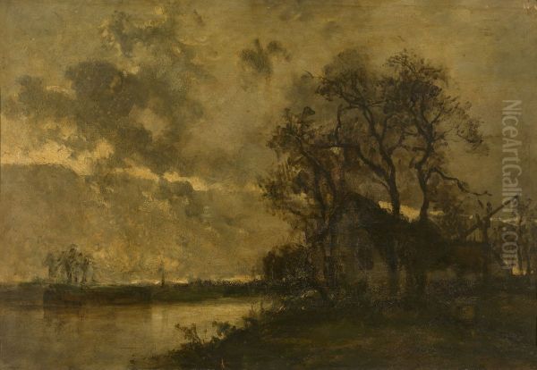 Landscape Oil Painting by Johan Jongkind