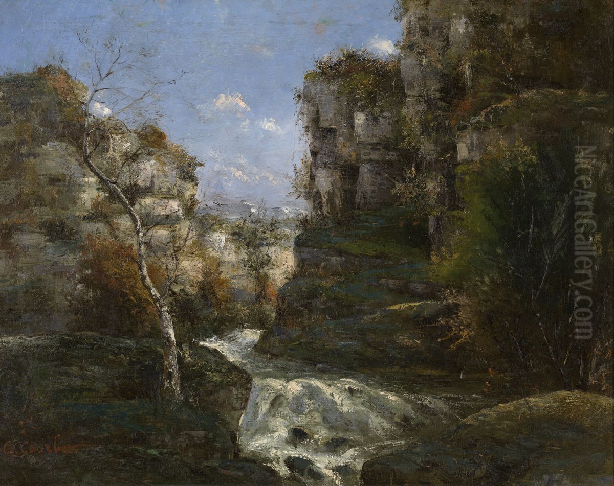 Rotsen in Ornans Oil Painting by Gustave Courbet