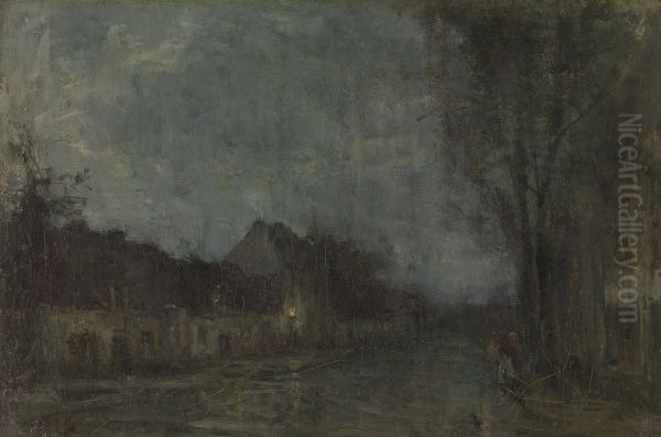 Twilight Oil Painting by Guillaume Vogels