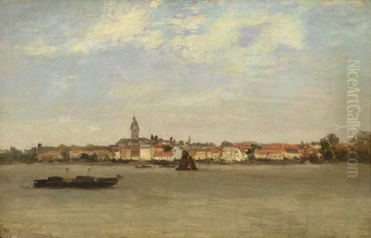 A View of Temse Oil Painting by Guillaume Vogels