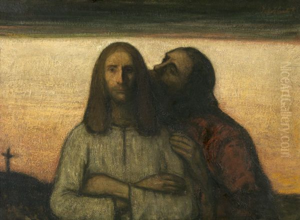 De Judaskus Oil Painting by Jakob Smits