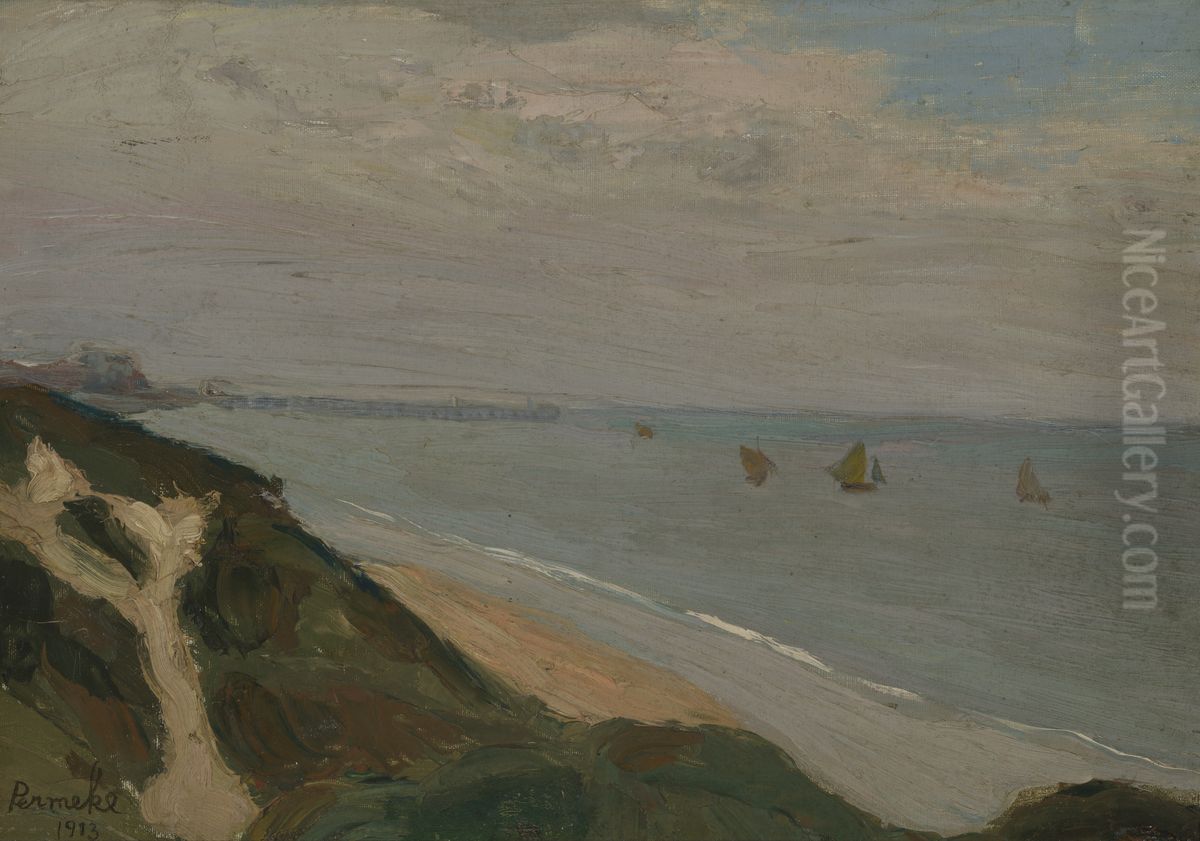 Zeegezicht Oil Painting by Constant Permeke