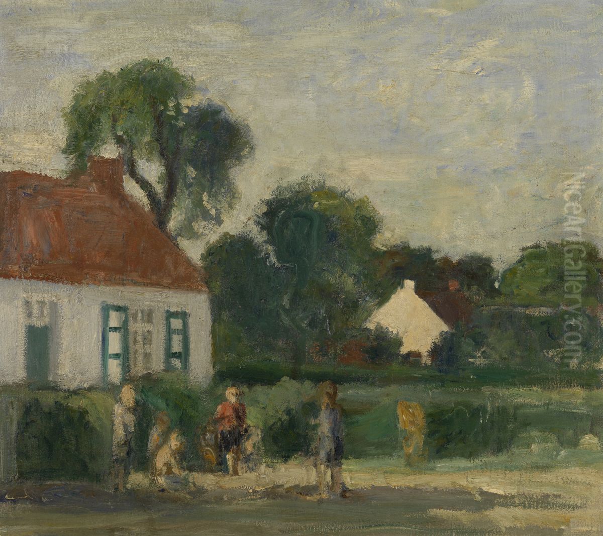 Oude Baan in Schilde Oil Painting by Albert Van Dyck