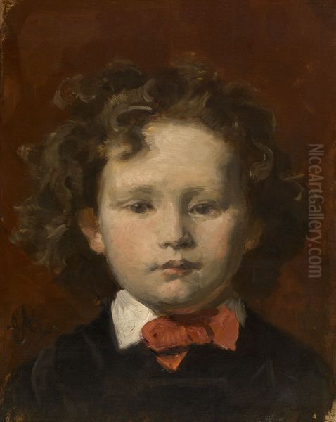 Paul Sulzberger Oil Painting by Edouard Agneessens