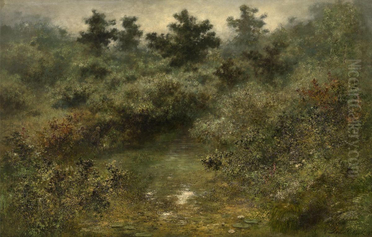 By the Brook Oil Painting by Xavier De Cock