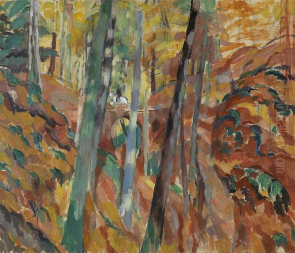 Het ravijn A Oil Painting by Rik Wouters