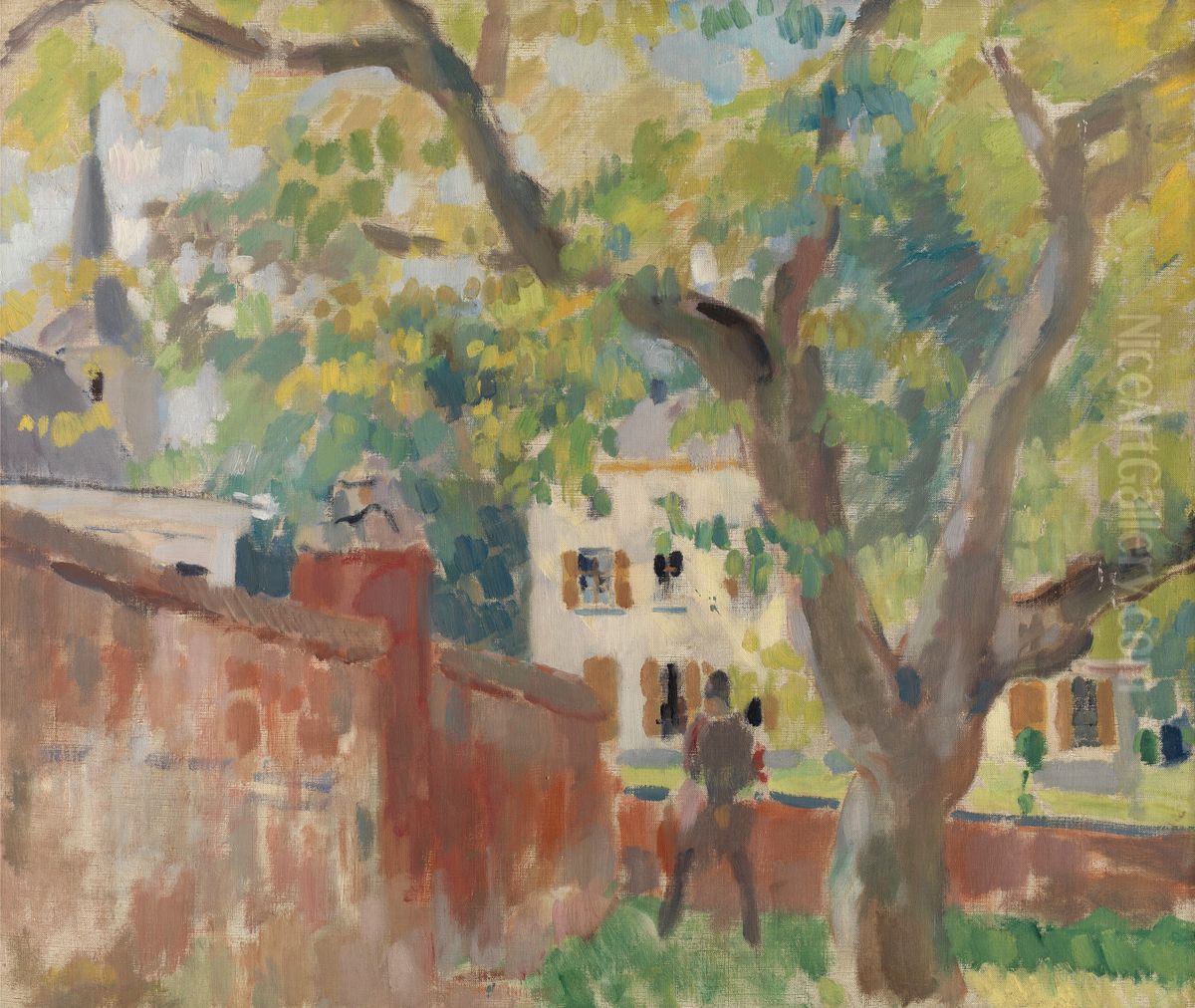 De oude notelaar B Oil Painting by Rik Wouters
