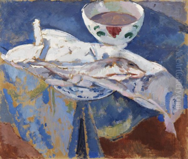 De schelvis Oil Painting by Rik Wouters