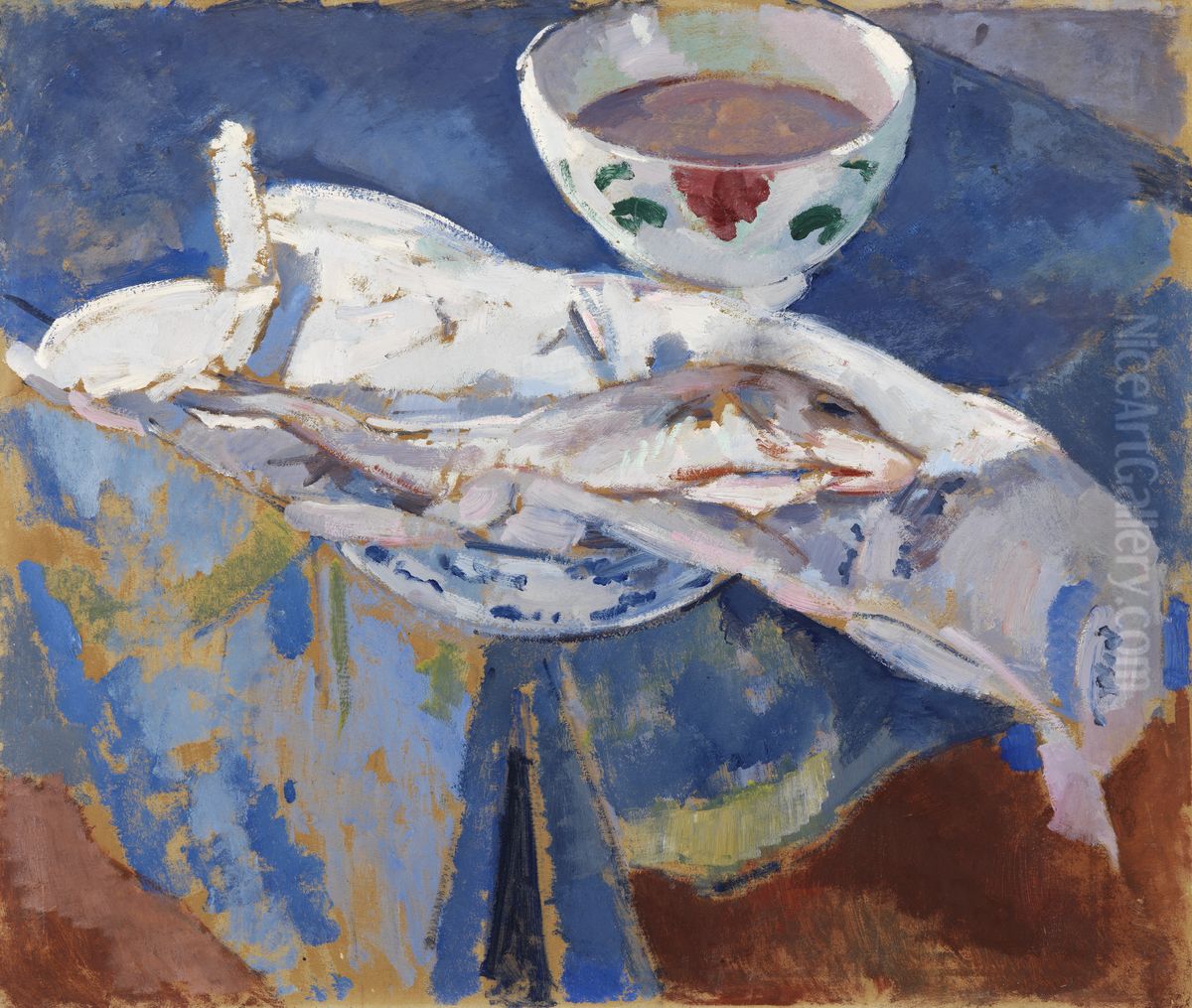 Haddock Oil Painting by Rik Wouters