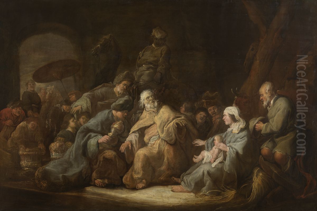 Aanbidding door de koningen Oil Painting by Benjamin Gerritsz Cuyp