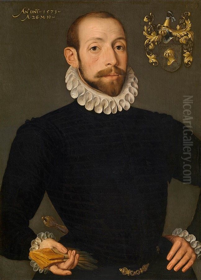 Portrait of Olivier van Nieulant Oil Painting by Pieter Pourbus