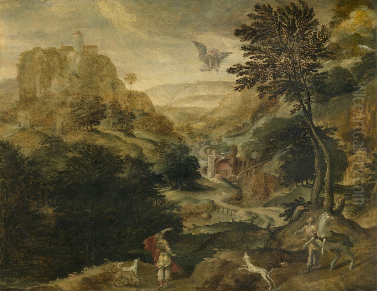 Ontvoering van Ganymedes Oil Painting by Paul Bril
