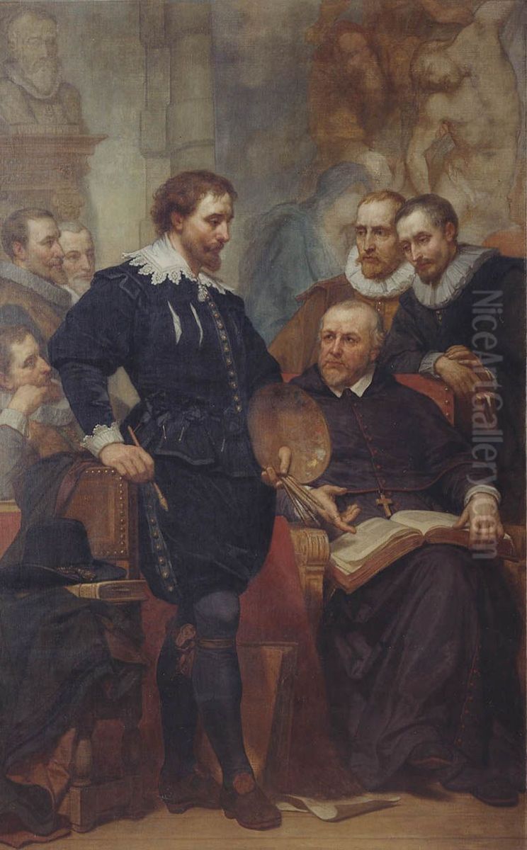 Peter Paul Rubens in his Studio Oil Painting by Nicaise de Keyser Peter Paul Rubens in his Studio Oil Painting by Nicaise de Keyser