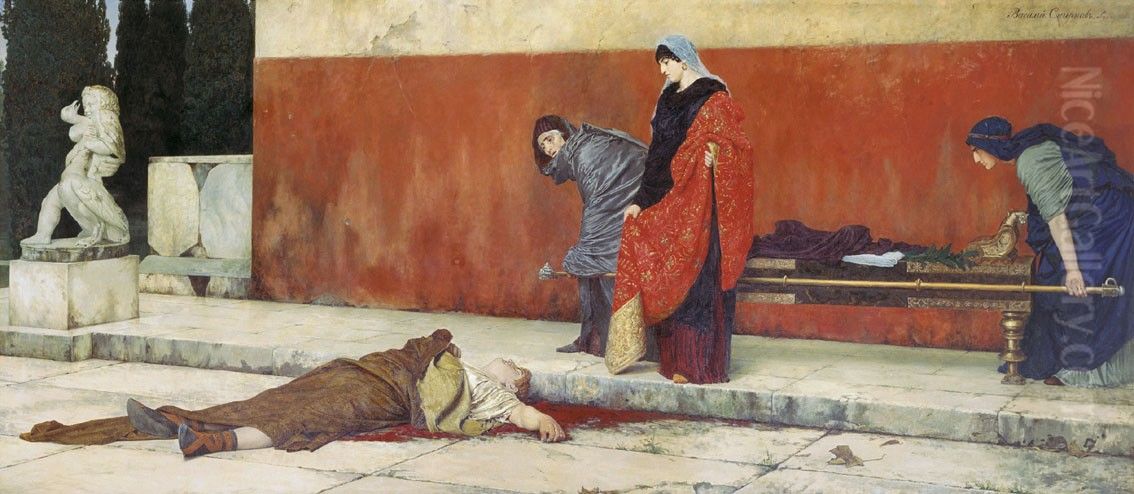 Nero's death Oil Painting by Vassily Sergeyevich Smirnov