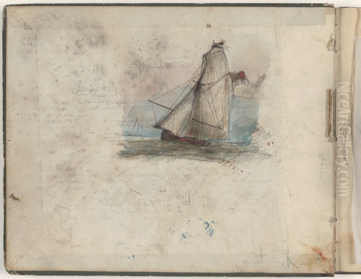 Zeilboot Oil Painting by James Ensor