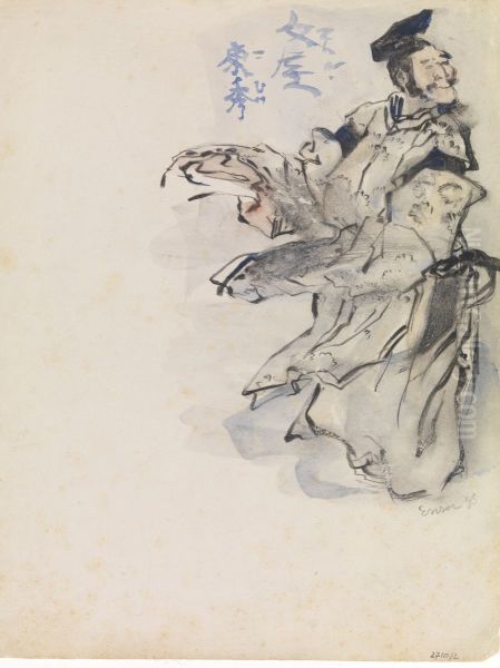 Chinoiserie Oil Painting by James Ensor