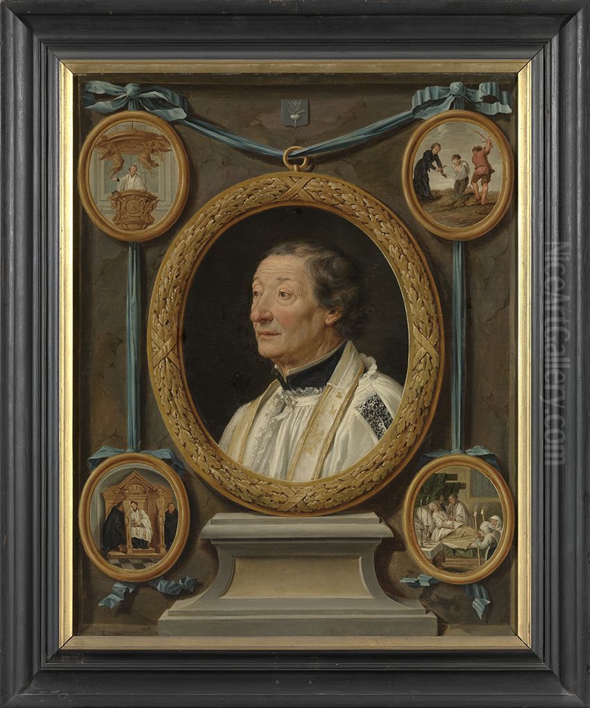 Portret van J.B. Raepsaet Oil Painting by Antonius Suweyns