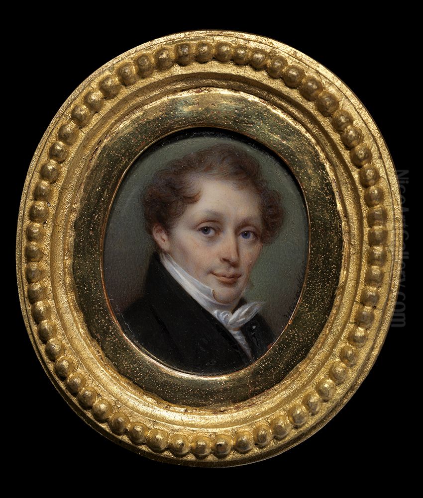 Portret van Franciscus Josephus Kinsoen Oil Painting by Johannes Baptista van Acker