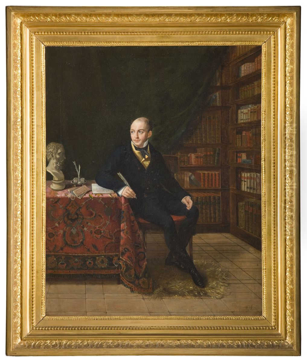 Portrait ofLouis de Potter(1786-1859) Oil Painting by Matilde Meoni Malenchini