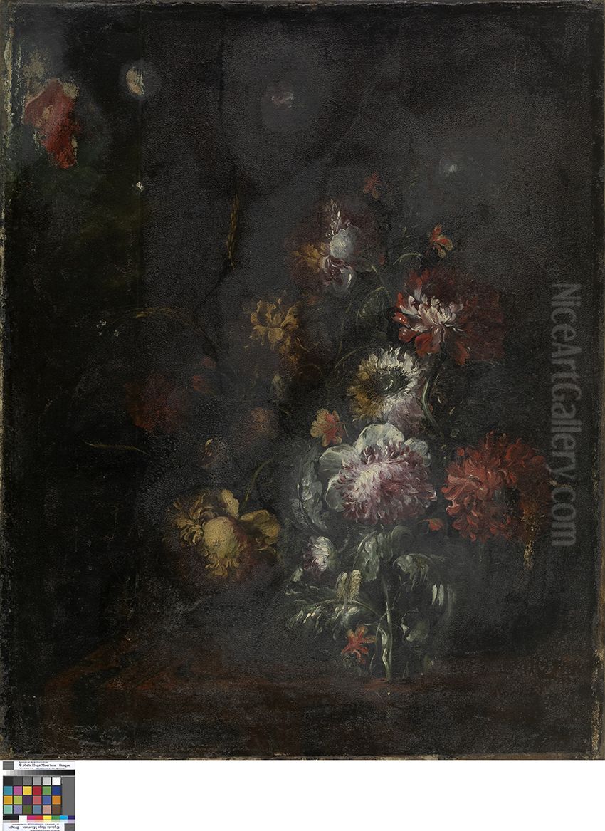 Stilleven met bloemen Oil Painting by Rachel Ruysch