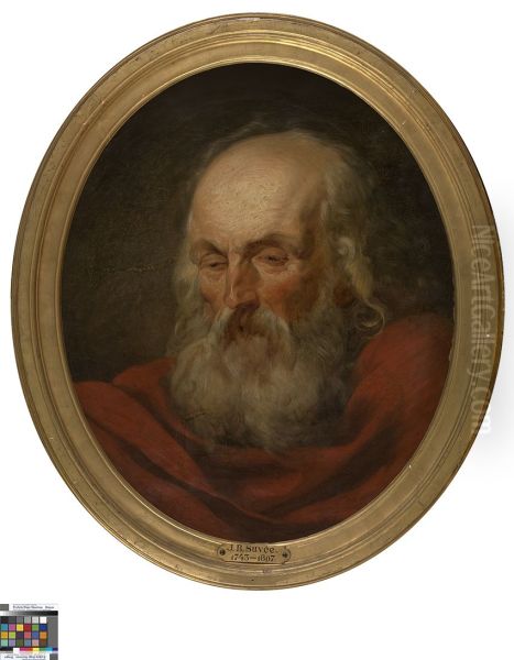 Hoofd van een oude man Oil Painting by Joseph-Benoit Suvee