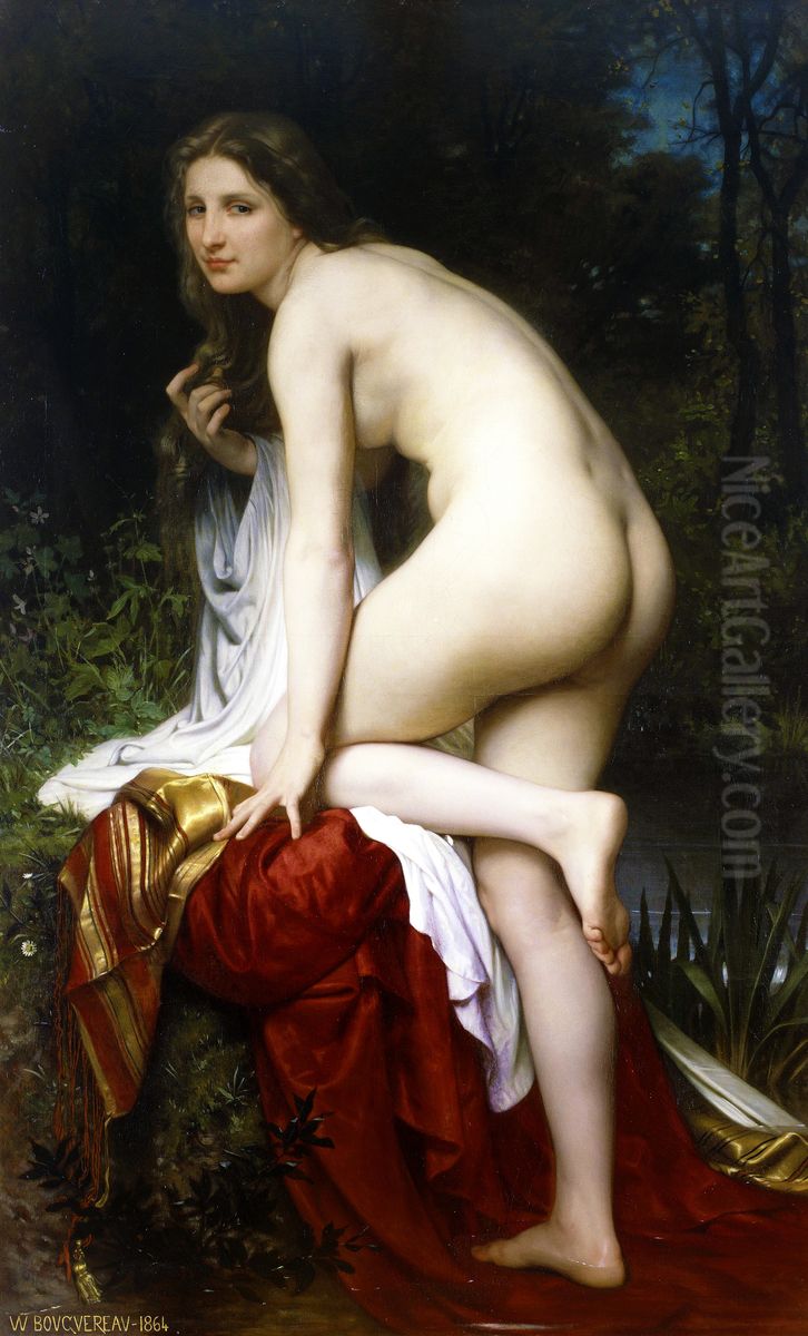Badende Oil Painting by William-Adolphe Bouguereau
