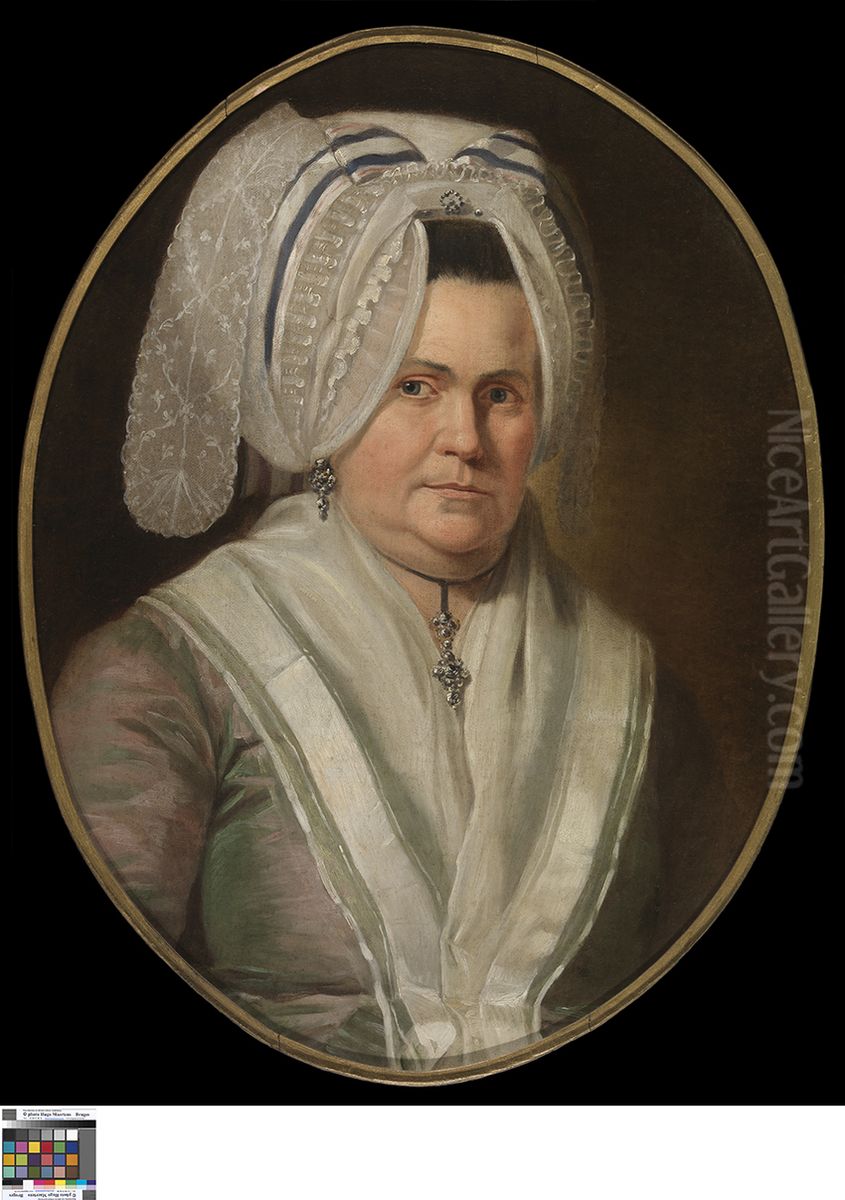 Portret van Maria Coutteau Oil Painting by Paul de Cock