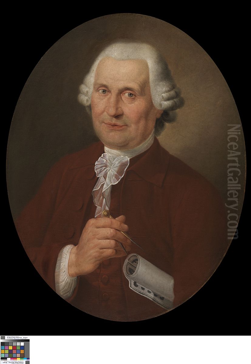 Portret van Emmanuel van Speybrouck-Coutteau Oil Painting by Joseph-Benoit Suvee