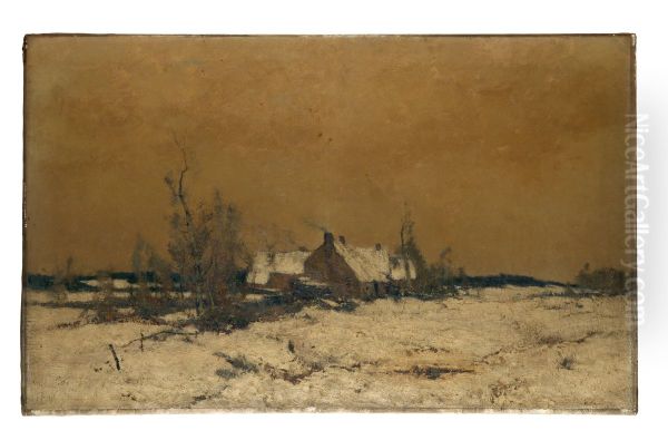 Winter in the Kempen Oil Painting by Francois Binje