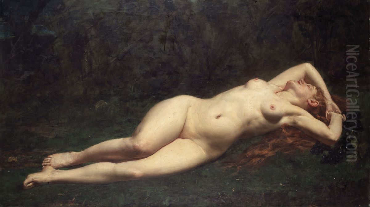Bacchante Oil Painting by Philippe Parrot