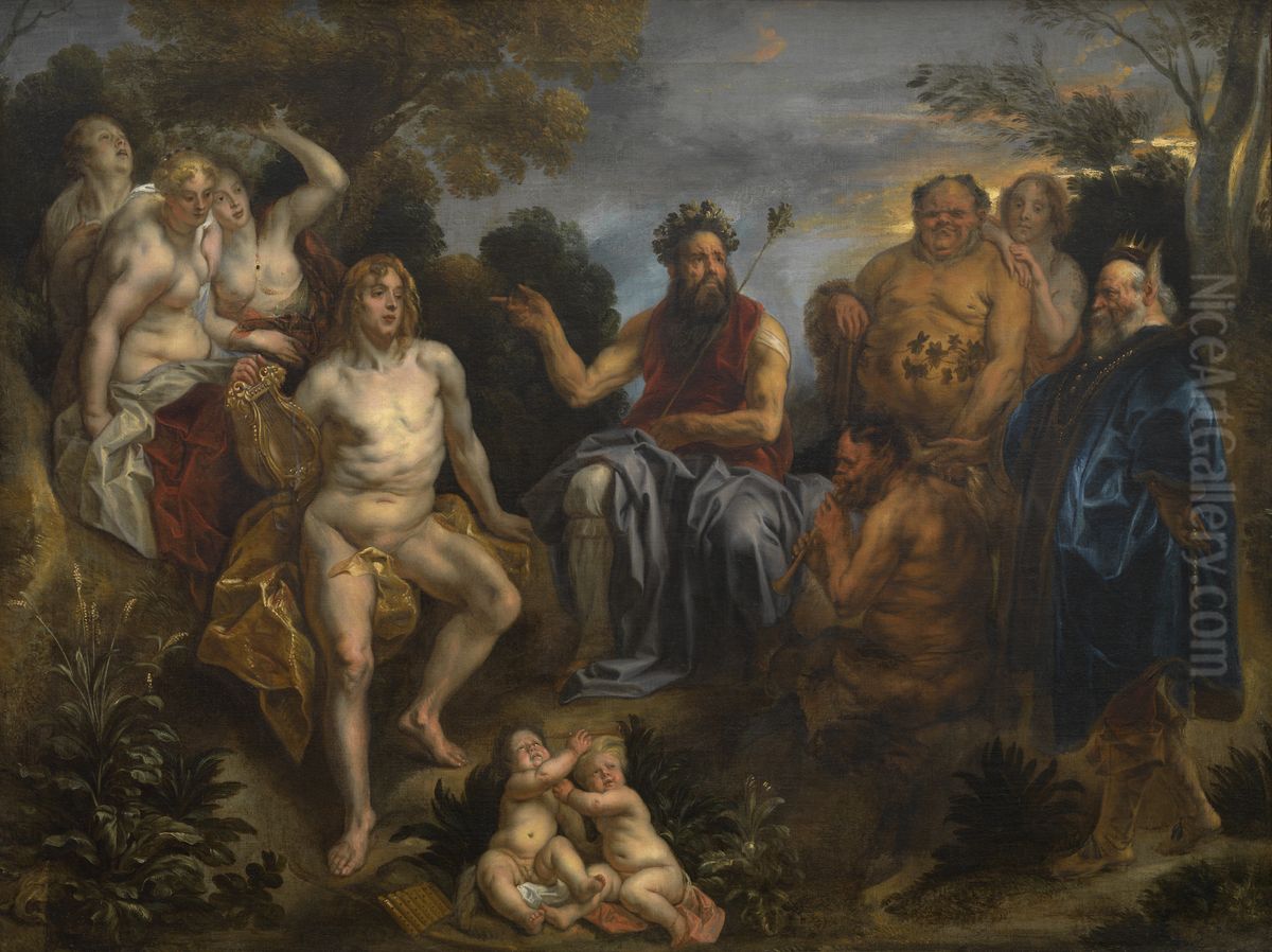 The Judgement of Midas Oil Painting by Jacob Jordaens