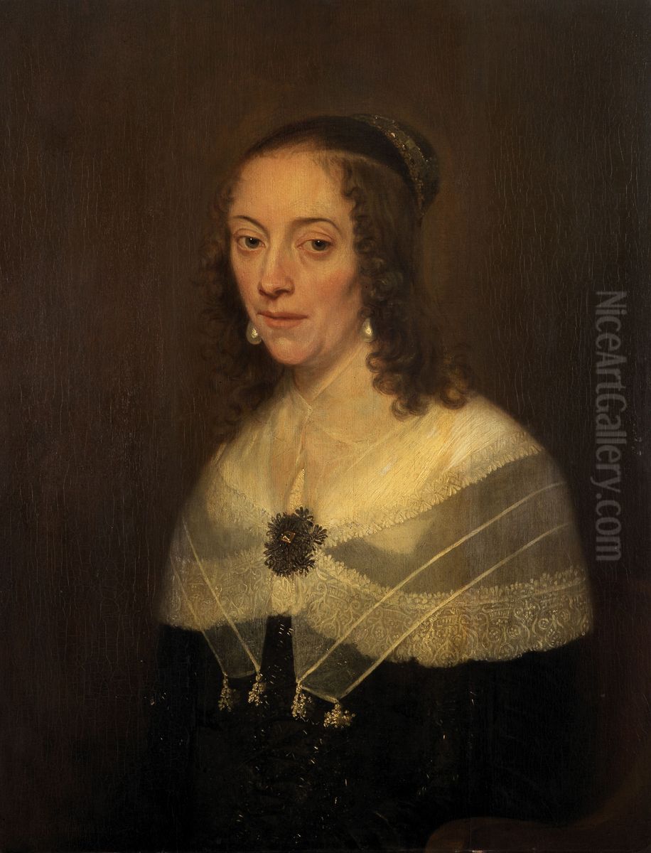 Portrait of a Woman Oil Painting by Jan Van Ravesteyn