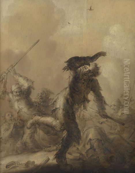 Quaet Slagh Oil Painting by Adriaen van de Venne