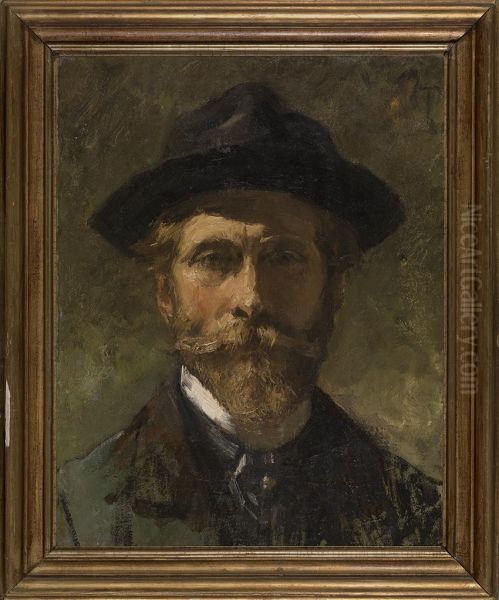 Zelfportret Oil Painting by Emile Verbrugge