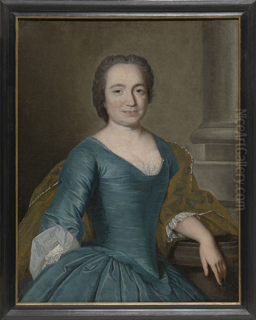 Portret van Maria de Hondt Oil Painting by Antonius Suweyns
