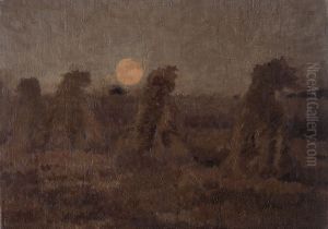 Haystacks by Night