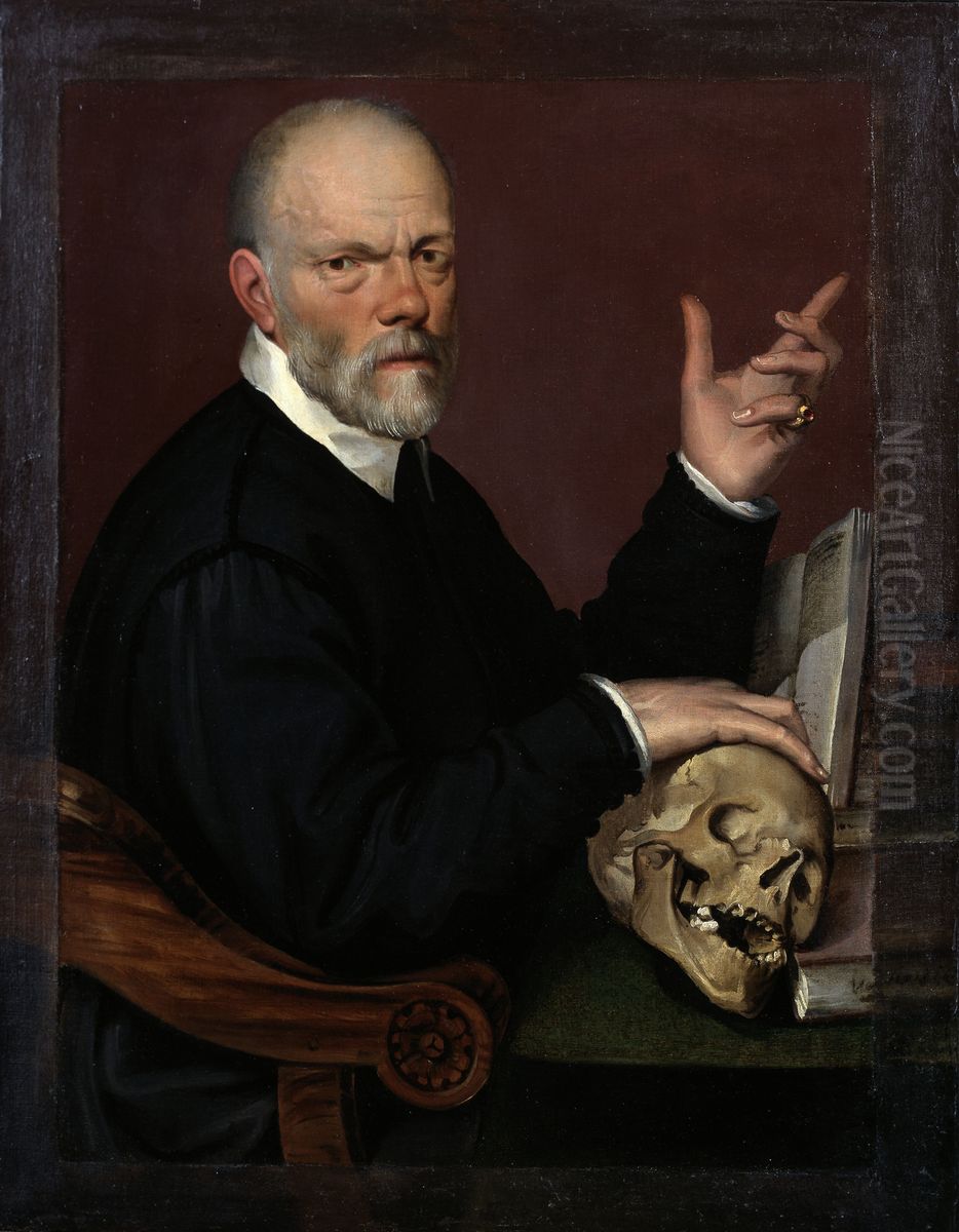 Portrait of the Physician Carlo Fontana Oil Painting by Bartolomeo Passarotti