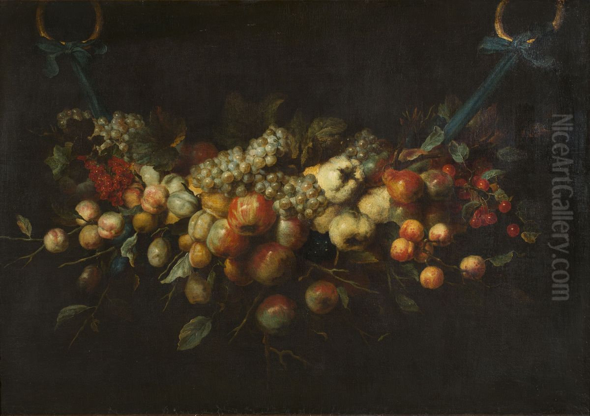 Wreath of Fruit Oil Painting by Frans Snyders