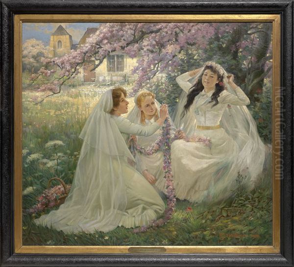 De meikoningin Oil Painting by Florimond Van Acker