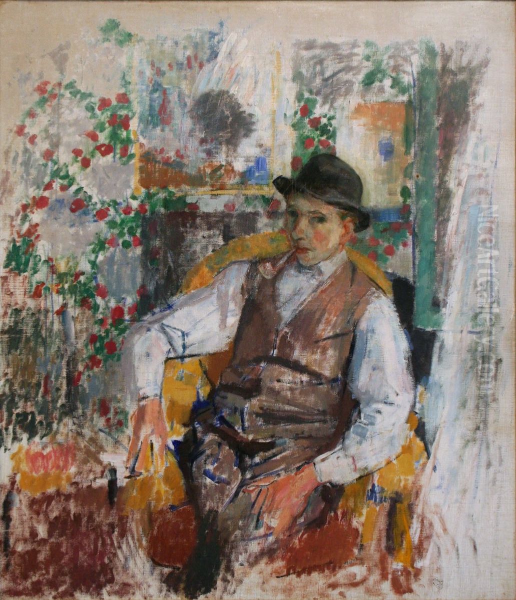 Portrait of Ernest Wijnants Oil Painting by Rik Wouters