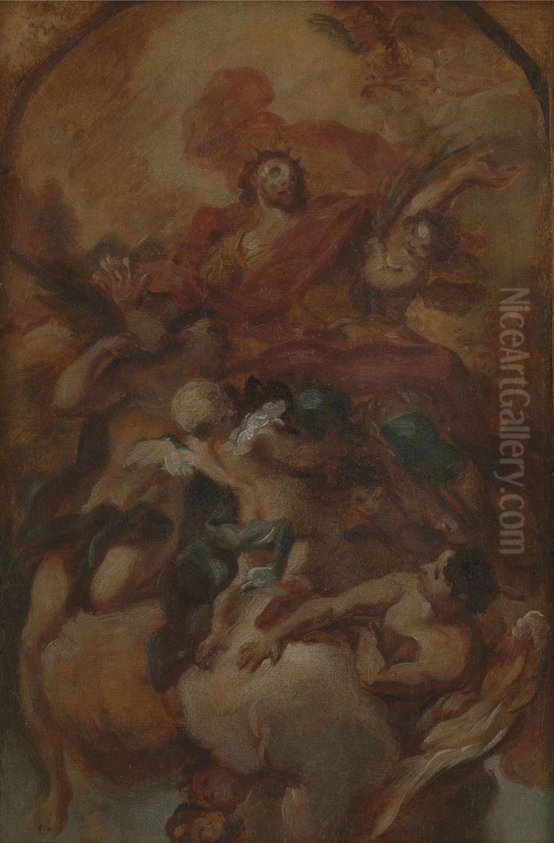 The Exaltation of Saint Oswald Oil Painting by Antonio Balestra