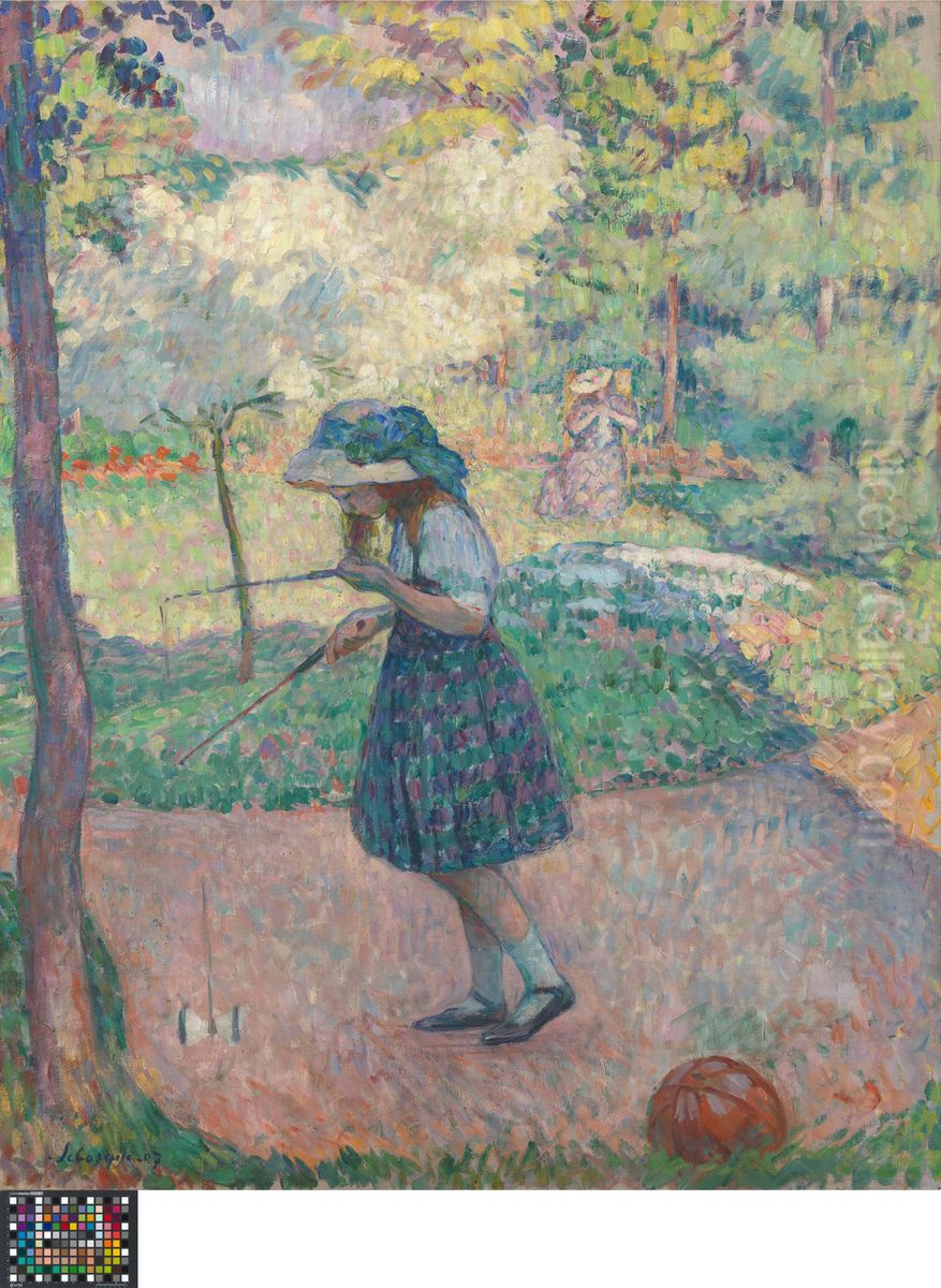 Het diabolospel Oil Painting by Henri Lebasque