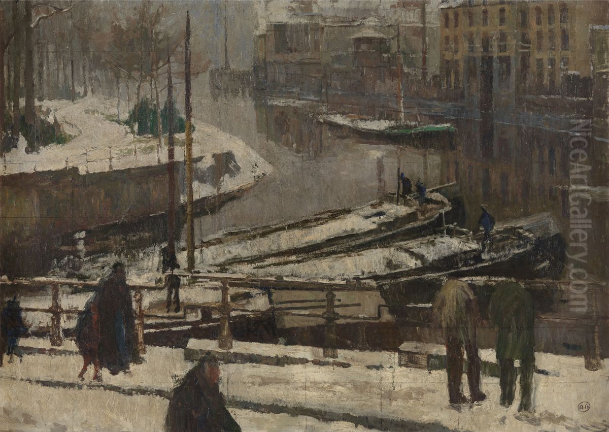 Thaw in Ghent Oil Painting by Albert Baertsoen