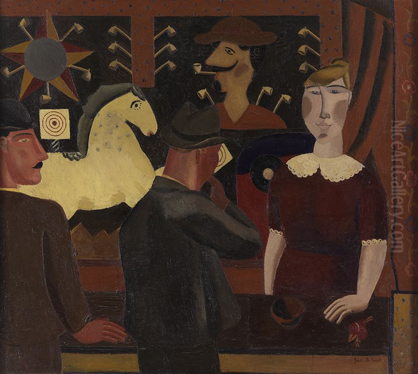 De grote schietkraam Oil Painting by Gustave De Smet