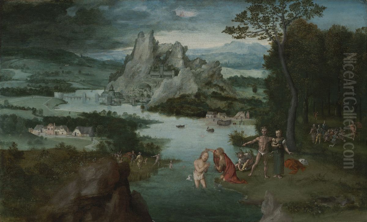 The Baptism of Christ Oil Painting by Joachim Patinir