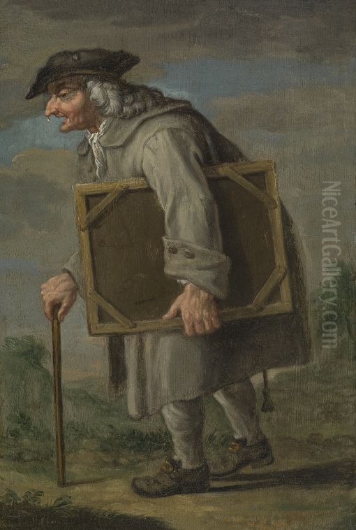 De oude schilder Oil Painting by Jan Anton Garemyn