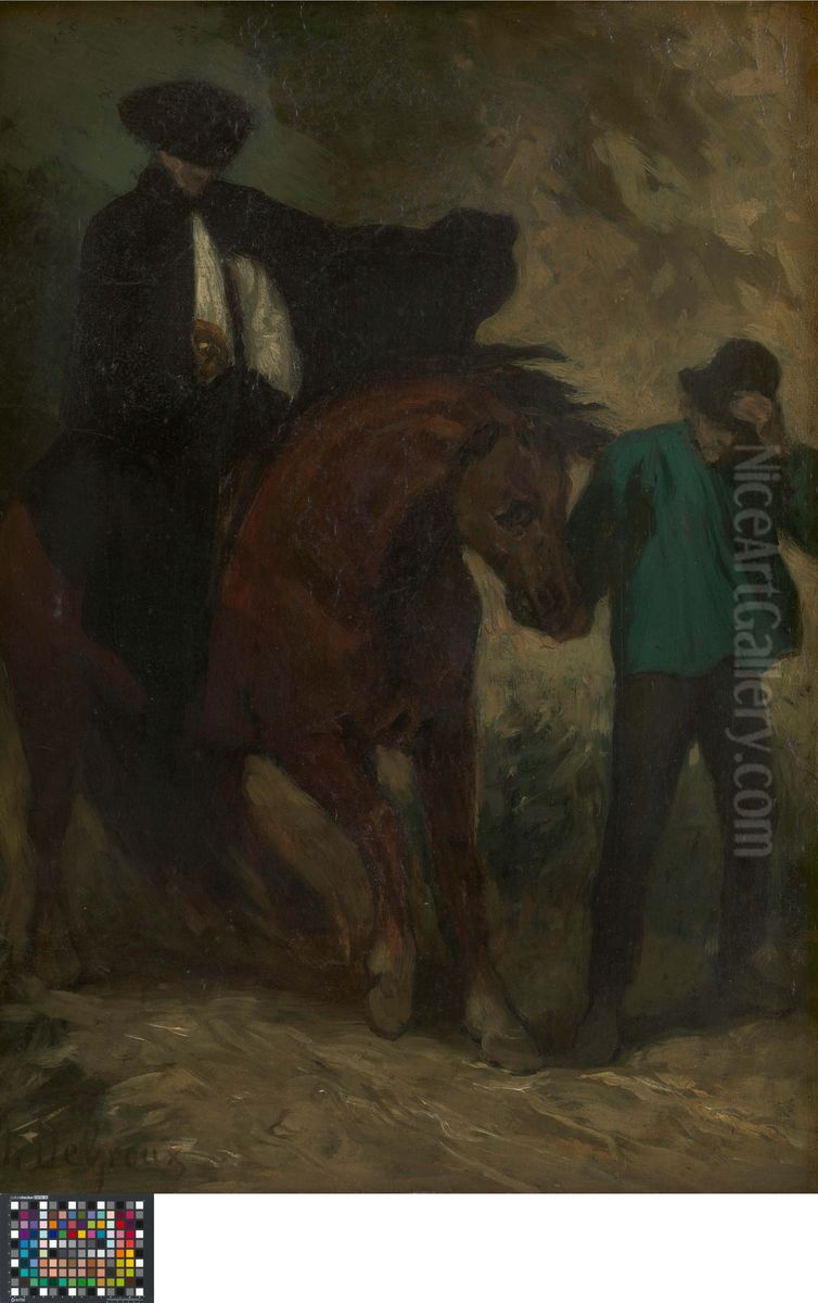 Viaticum Oil Painting by Charles de Groux
